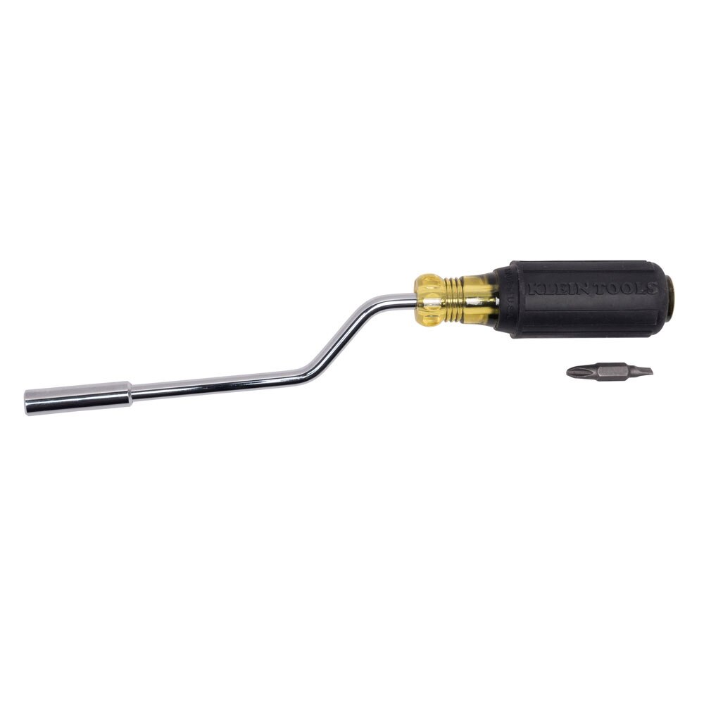 Klein Tools 67100 Multi-Bit Screwdriver, 2-in-1 Rapi-Drive Phillips an
