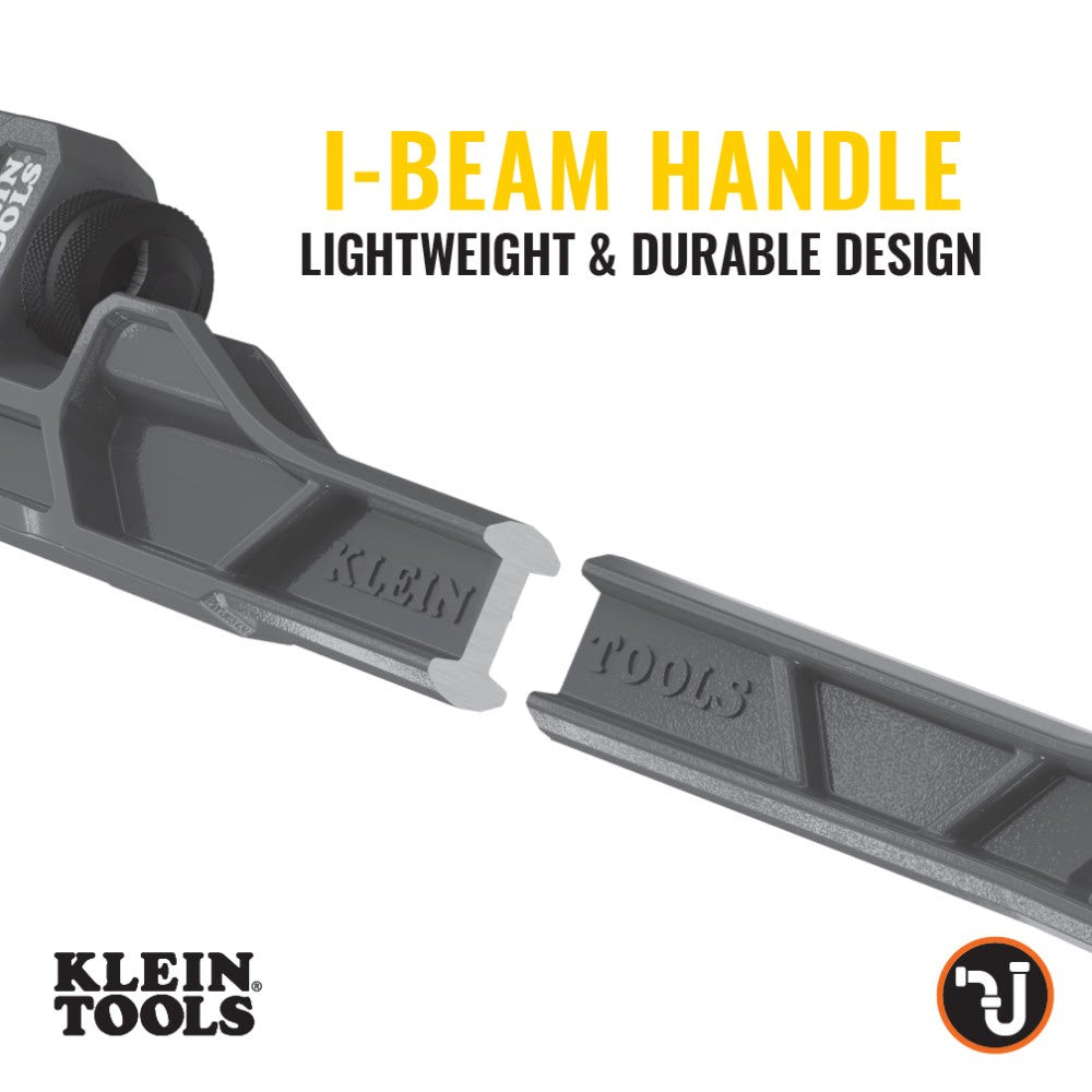 Klein 68225 Adjustable Cast Aluminum Pipe Wrench, 18"