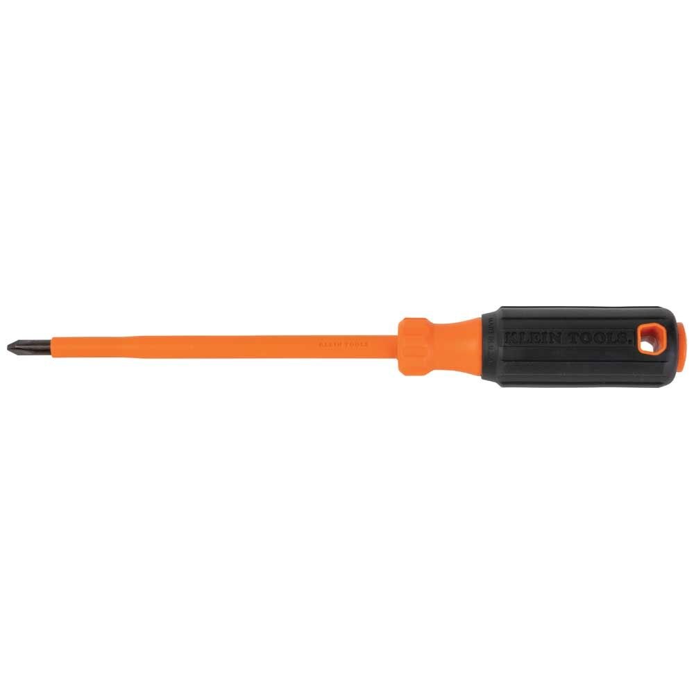 Klein 6836INS Insulated Screwdriver, #2 Phillips Tip, 6" Round Shank
