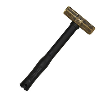Klein 7HBRFRH10 Brass Sledge Hammer, Rubber Handle, 10-Pound