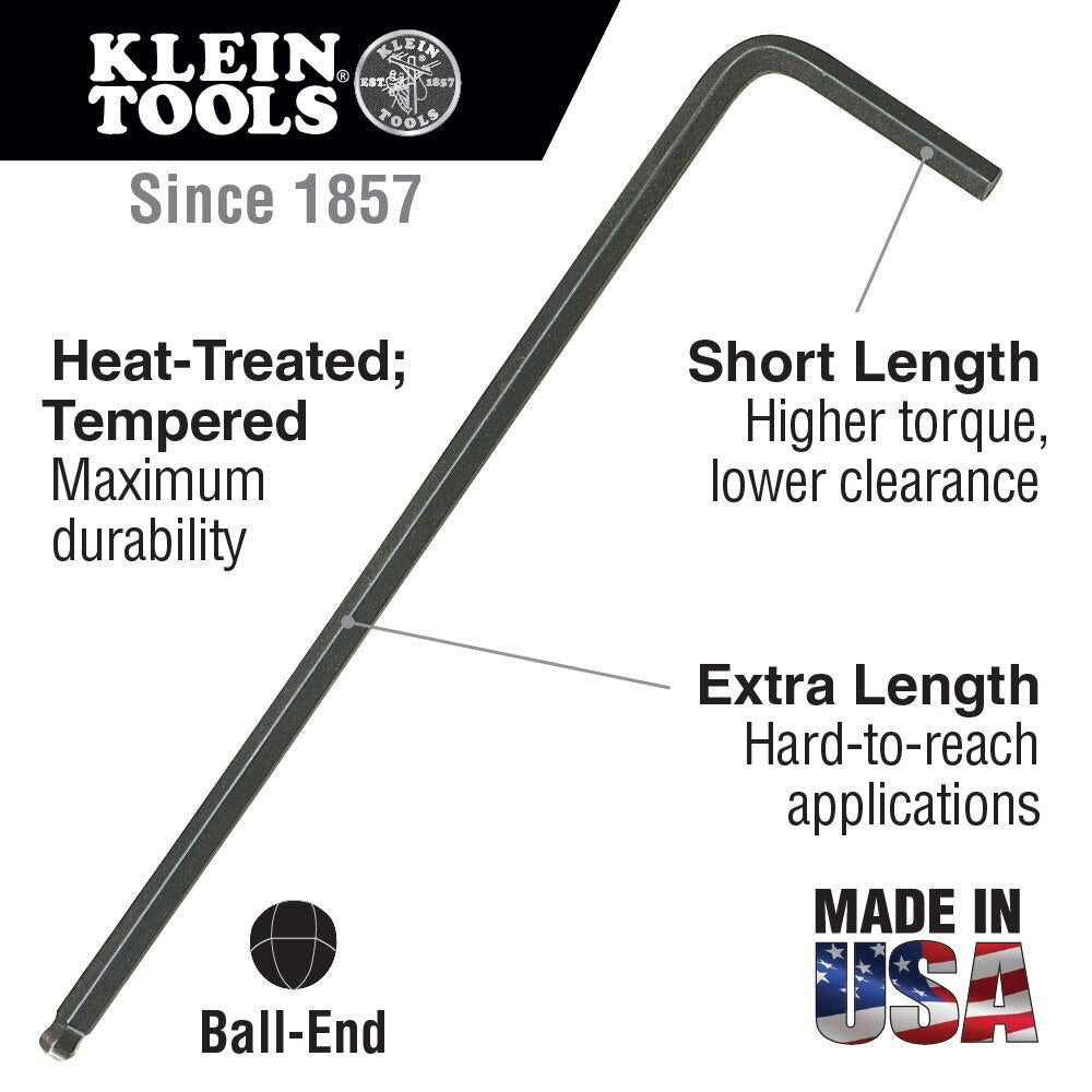 Klein BLM2 L-Style Ball-End Hex Key 2 mm
