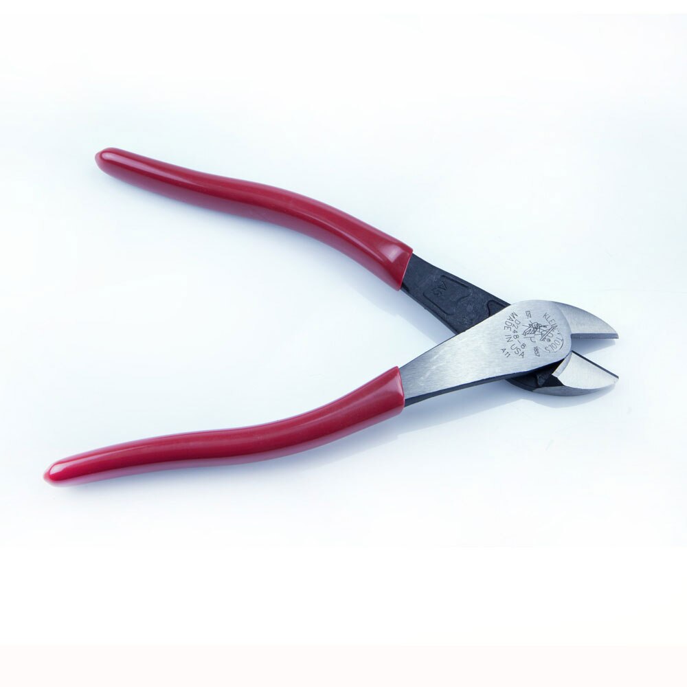 Klein Tools D248-8 Diagonal-Cutting Pliers, Angled Head, 8"