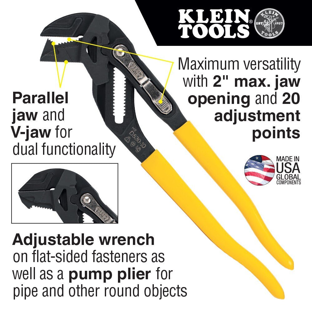 Klein D53003KIT Plier Wrench Set, 3-Piece