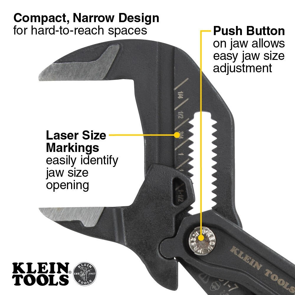 Klein D5317 Compact Plier Wrench, 7"