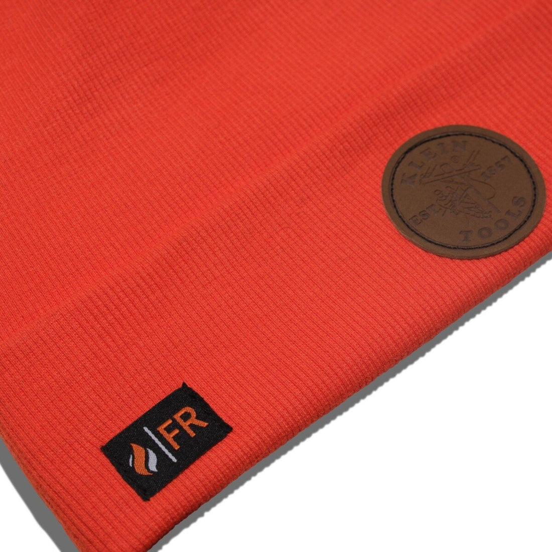 Klein Tools FRBN9 Flame-Resistant Hi-Vis Winter Beanie, Orange, One Size (1 Pack)