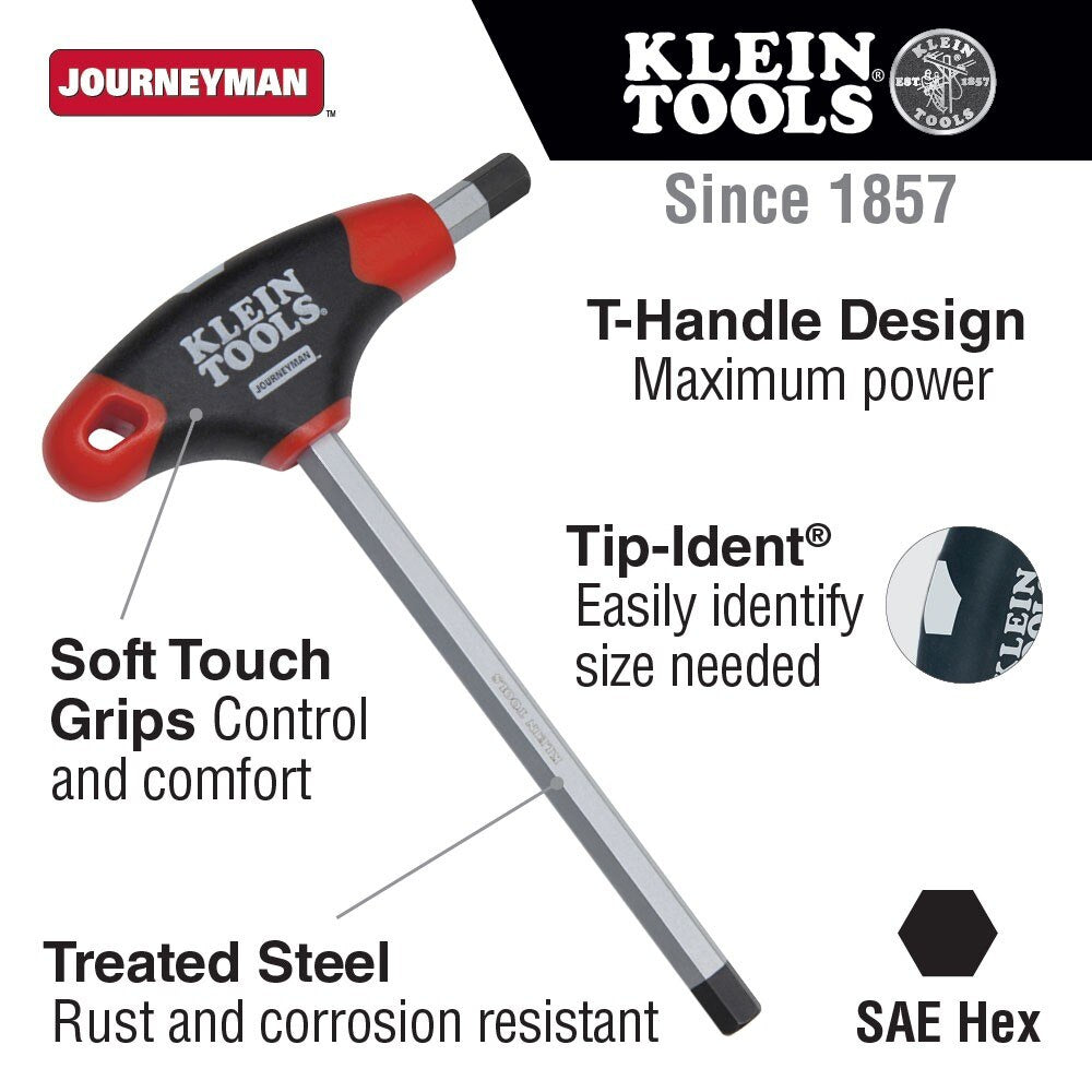 Klein JTH910E T-Handle Set with Stand, SAE, 9" Blade 10-Piece