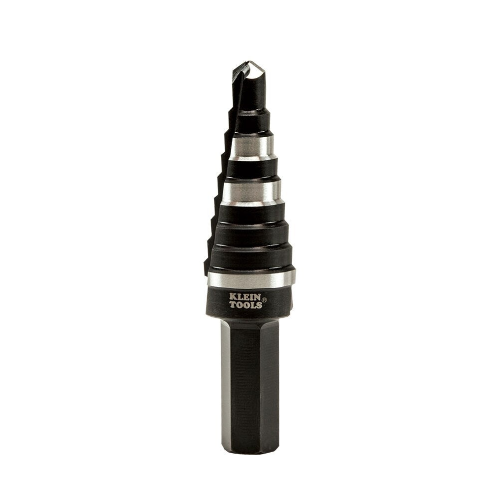 Klein KTSB03 Step Drill Bit Double Fluted #3, 1/4 to 3/4"