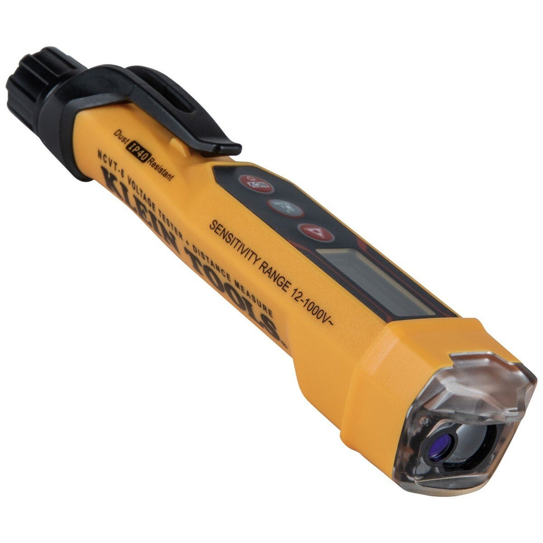 Klein Tools NCVT6 Non-Contact Voltage Tester Pen with 66 ft Laser Distance Meter, 12–1000V AC