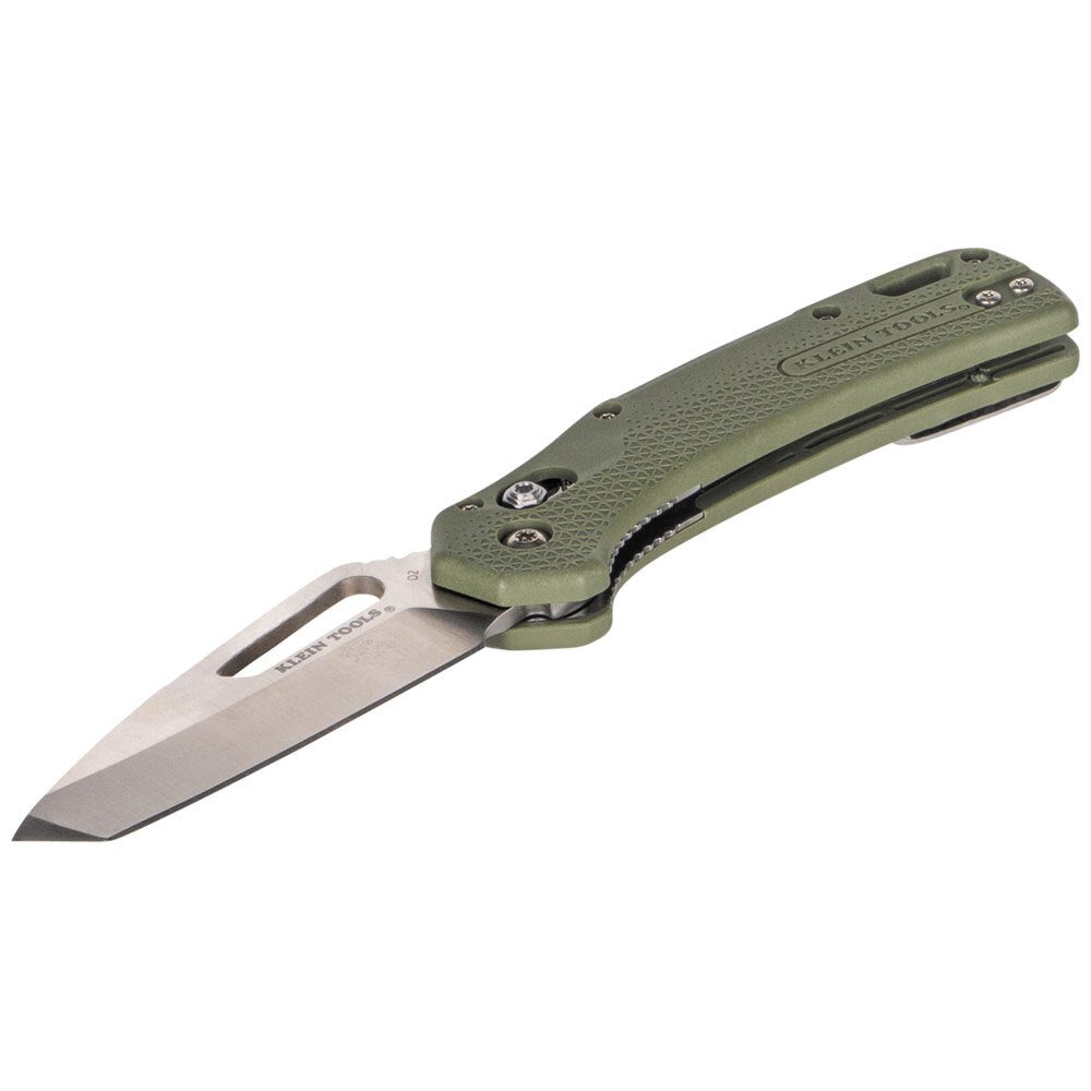 Klein OGK001GNT KTO Resurgence Knife, Tanto Blade, Moss Green Handle