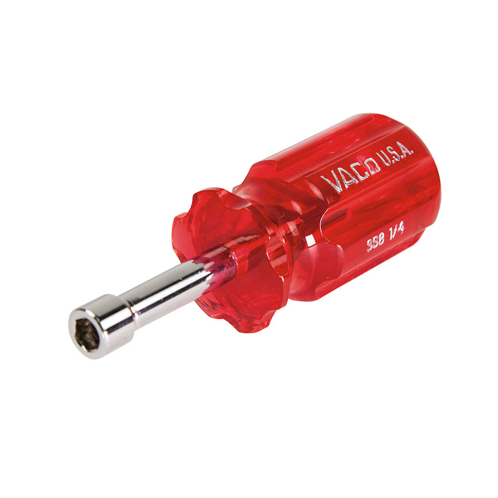 Klein Tools SS8 1/4" Stubby Nut Driver 1-1/2" Hollow Shaft