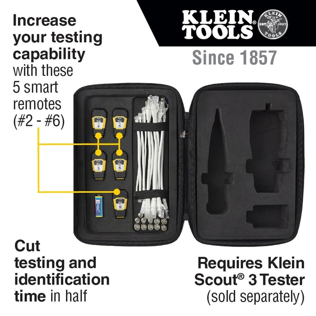 Klein VDV770-850 Test + Map Remotes (#2 to #6) Expansion Kit for Scout Pro Series Tester (Kit)