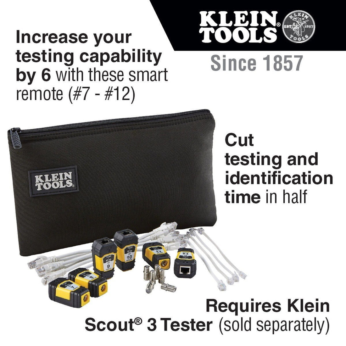Klein VDV770-851 Test+Map Remotes (#7 to #12) Expansion Kit for Scout Pro Series Tester (Kit)