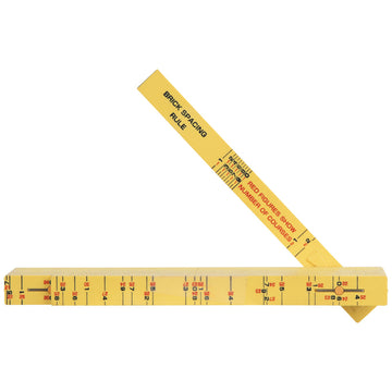 Klein 91163B Fiberglass Folding Rule, Outside Reading, Brick Scale
