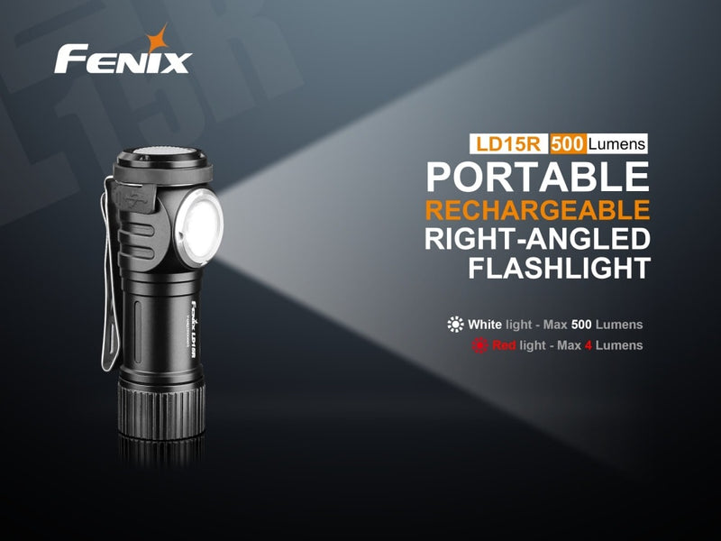 Load image into Gallery viewer, Right-Angled Rechargeable LED Flashlight - LD15R
