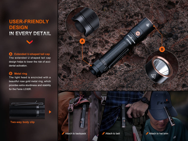 Load image into Gallery viewer, Fenix LD30R High-Performance Lightweight Flashlight
