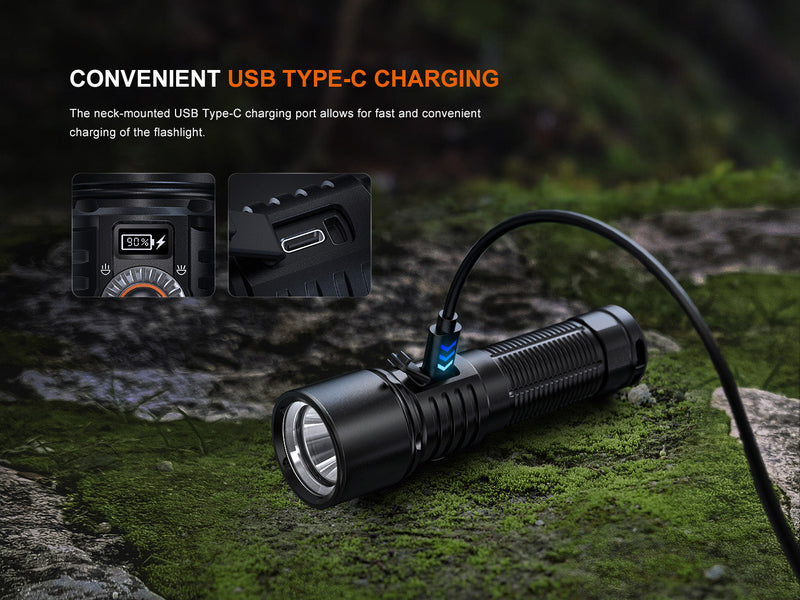 Load image into Gallery viewer, Fenix LD45R Digital Focus Rechargeable LED Flashlight
