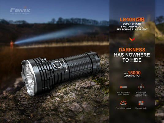 V2.0 Rechargeable LED Searchlight - LR40R