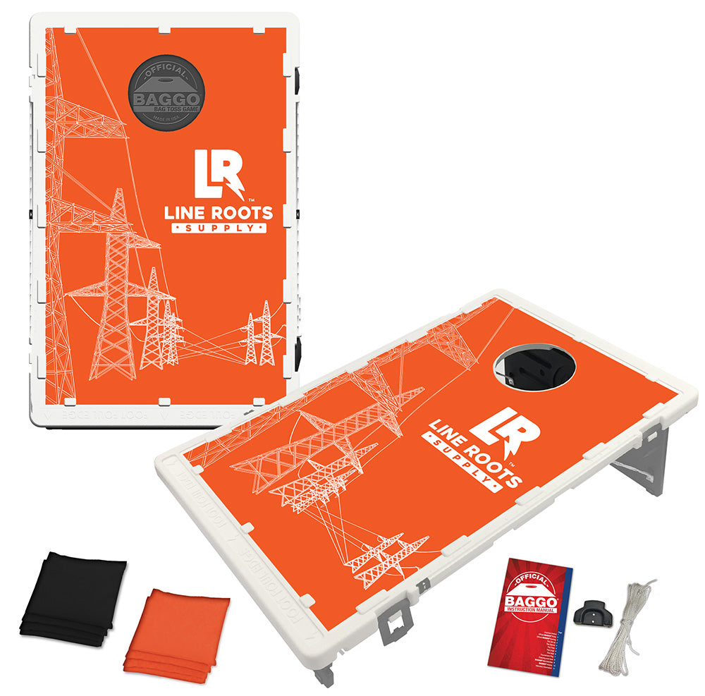 Line Roots Supply Pylons Portable 2x3 Cornhole Bean Bag Toss Baggo Game