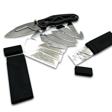 RAZORBACK Signature Folding Knife, 9 Interchangeable Blades