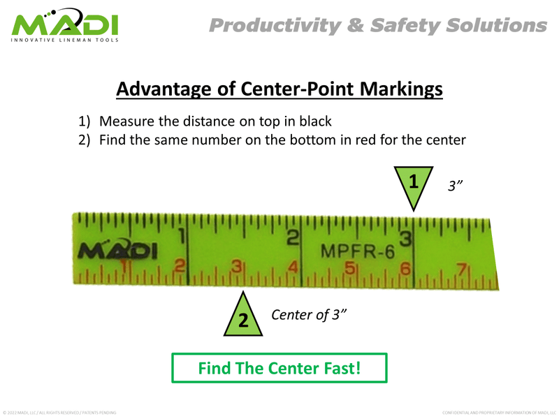 Load image into Gallery viewer, 6′ Fiberglass Folding Ruler – Inside Read
