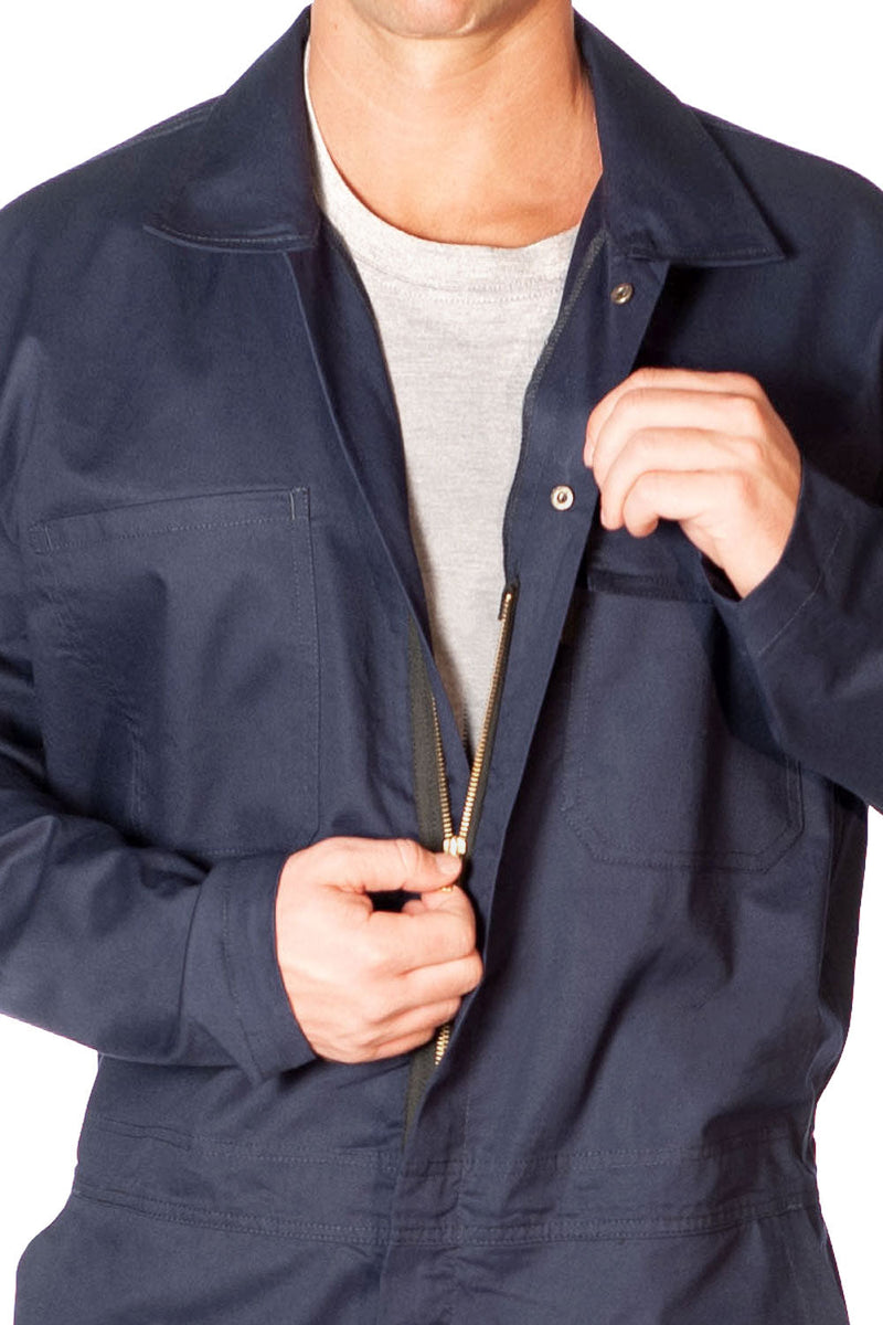 Load image into Gallery viewer, Flame Resistant Featherweight Navy Coveralls
