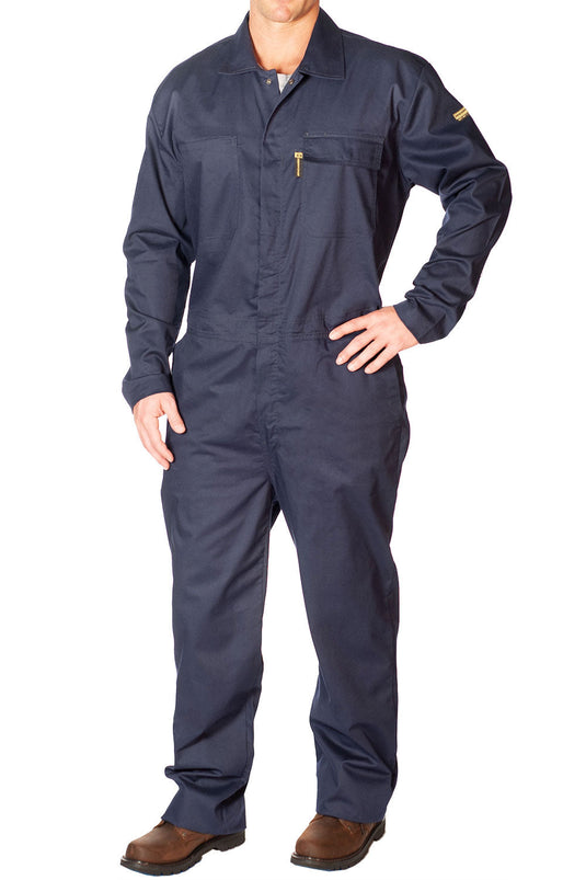 Flame Resistant Featherweight Navy Coveralls