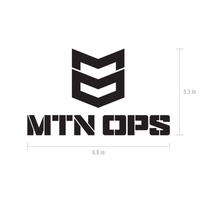MTN OPS VINYL DECAL - Black