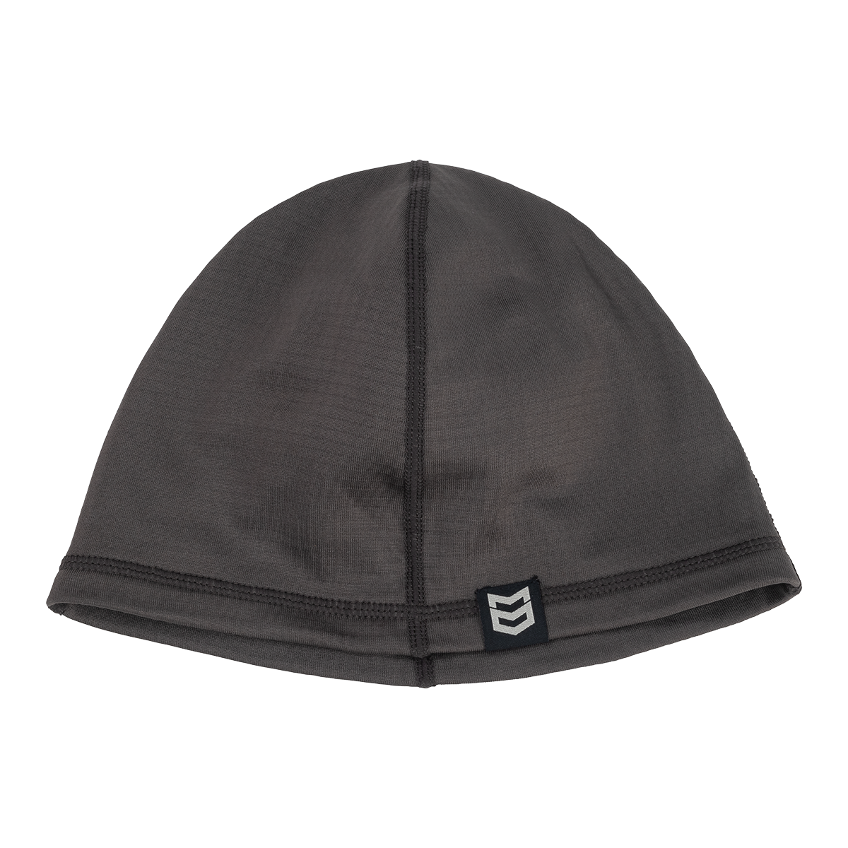 GEO GRID FLEECE BEANIE - Charcoal