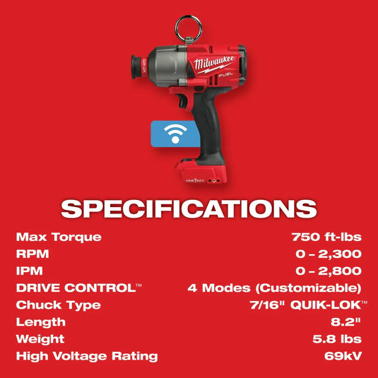 M18 FUEL 7/16" Hex Utility HTIW w/ ONE-KEY Kit