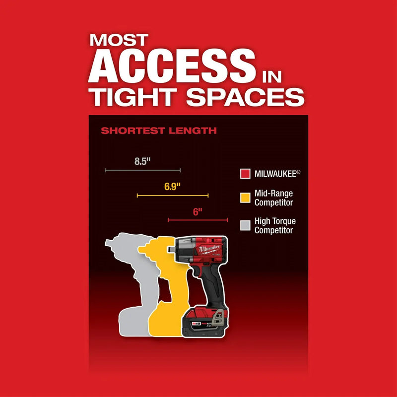 Load image into Gallery viewer, M18 FUEL 1/2&quot; Mid-Torque Impact Wrench w/ Pin Detent (Tool Only)
