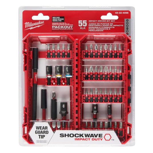 Milwaukee 48-32-4096 SHOCKWAVE Impact Duty Driver Bit Set - 55PC