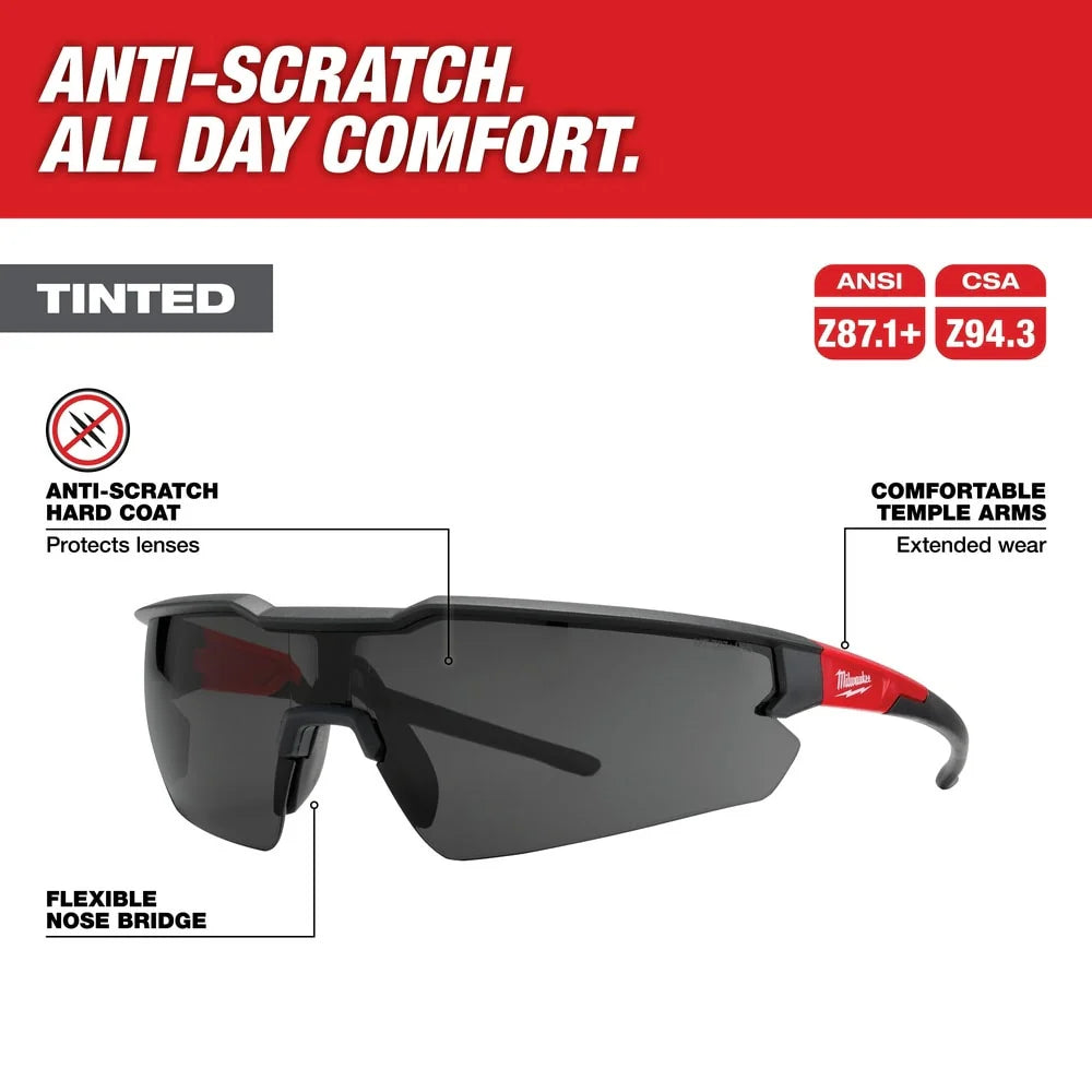 Grey Tinted Glasses - Anti-Scratch Lenses
