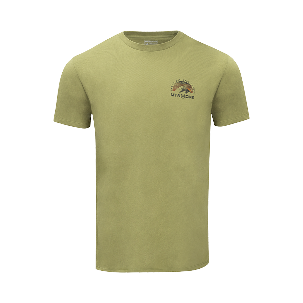 MOUNTAIN DUSK TEE - Green Olive / XXL