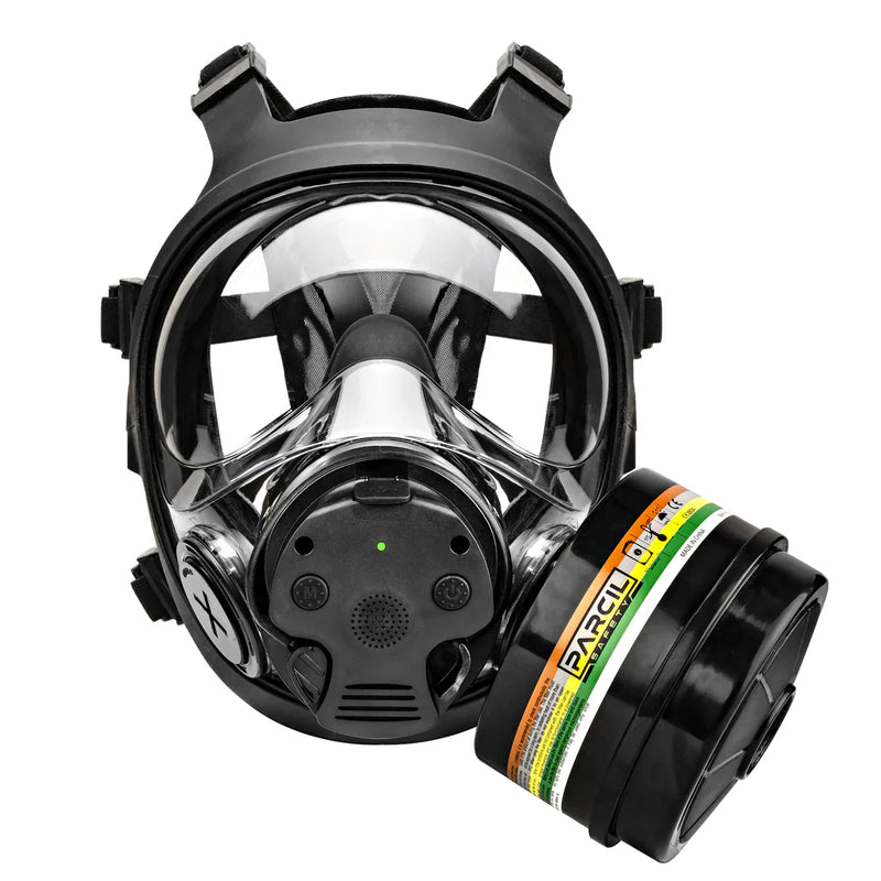 Load image into Gallery viewer, Parcil Safety NB-100E Tactical Gas Mask with Electronic Voice Amplifier and Radio Transmitter/Receiver
