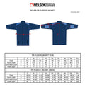 PRO ARC NCFRJ FR/ARC FLEECE COAT NAVY size chart