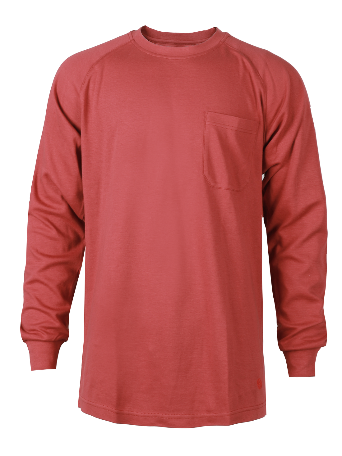 NKE FR LONG SLEEVE T-SHIRT - BURGUNDY