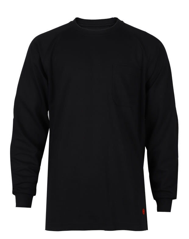 NKE FR LONG SLEEVE T-SHIRT - BLACK