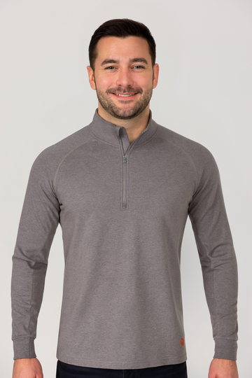 NKE FR LIGHTWEIGHT FLEX 1/4 ZIP SWEATSHIRT - CHARCOAL GREY