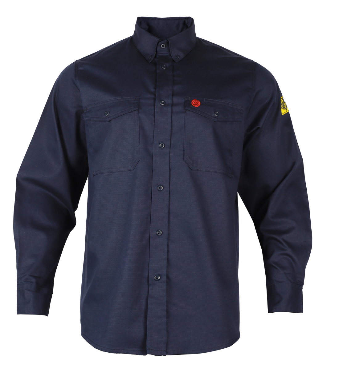 NKE FR SHIELD WORK BUTTON SHIRT - NAVY