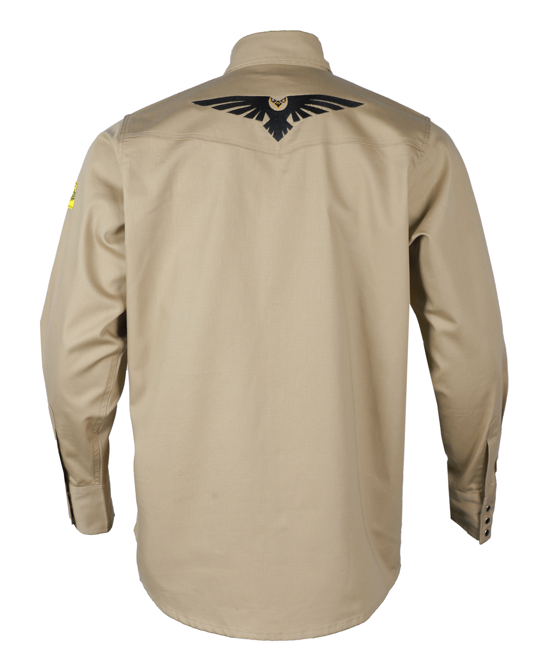 NKE FR BLACK EAGLE CREST WORK SNAP SHIRT - KHAKI