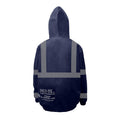 Neilsen FR/ARC Rated Hi-Vis Navy Softshell Fleece Hoodie made with PYRAD® WINDSTOPPER® Fabric by GORE-TEX LABS