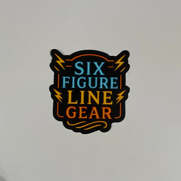 Neon Six Figure Line Gear Sticker