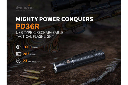 Tactical LED Flashlight - PD36R - Discontinued