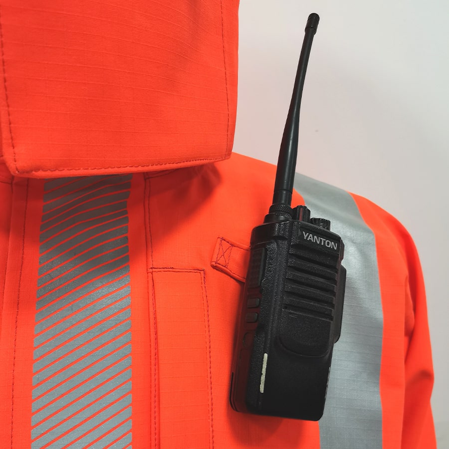 EXTREME GORE-TEX PYRAD® CAT 3 FR/ARC Rated Breathable High Visibility Rainwear Coat Orange/Black