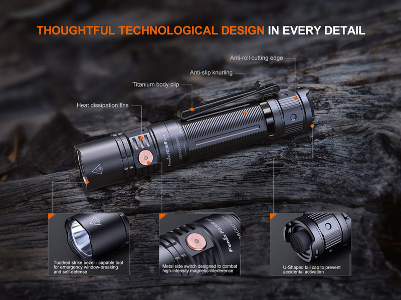 Load image into Gallery viewer, Fenix PD36R V2 Compact Rechargeable Tactical Flashlight - 1700 Lumens
