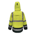 PRO ARC FR/ARC CAT 3 Breathable High Visibility Rainwear Coat Yellow/Navy