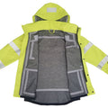 PRO ARC FR/ARC CAT 3 Executive Coat Breathable High Visibility Rainwear Yellow/Navy