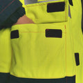 PRO ARC FR/ARC CAT 3  -60 Arctic Thermal Protection  High Visibility Rainwear/Outerwear Coat Yellow/Navy