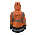 PRO ARC FR/ARC CAT 3 Breathable High Visibility Rainwear Women Coat Orange/Navy