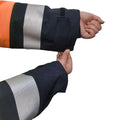 PRO ARC FR/ARC CAT 3 Breathable High Visibility Rainwear Women Coat Orange/Navy